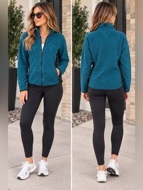 Marmot full-zip fleece jacket is a‎ lightweight mid-layer garment Women’s Size S